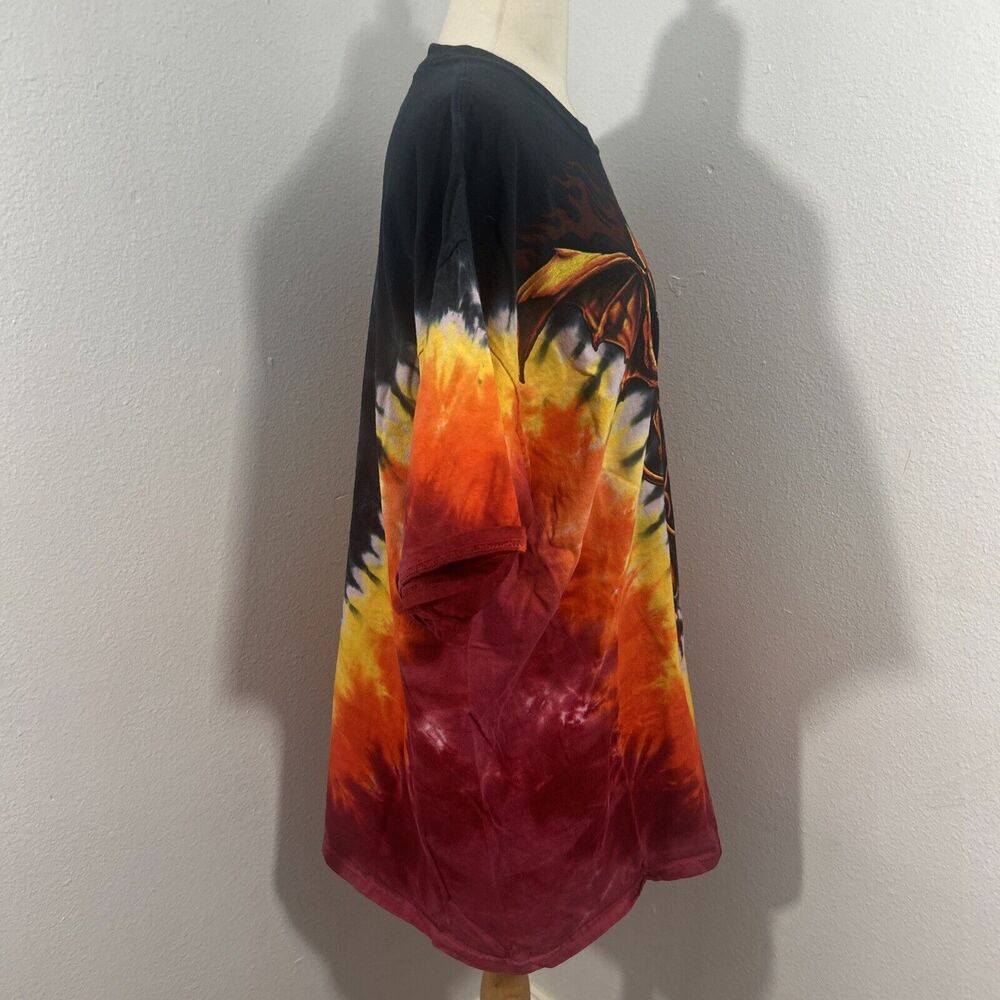 Liquid Blue T Shirt Men Extra Large AC DC Sympathy For The Devil Tie Dye 90s Y2K - Picture 5 of 8